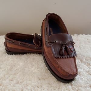 Magellan size 7D Brown Leather Loafers shoes